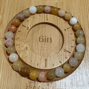 Elegant Multicolor Glass Beaded Stretch Bracelet